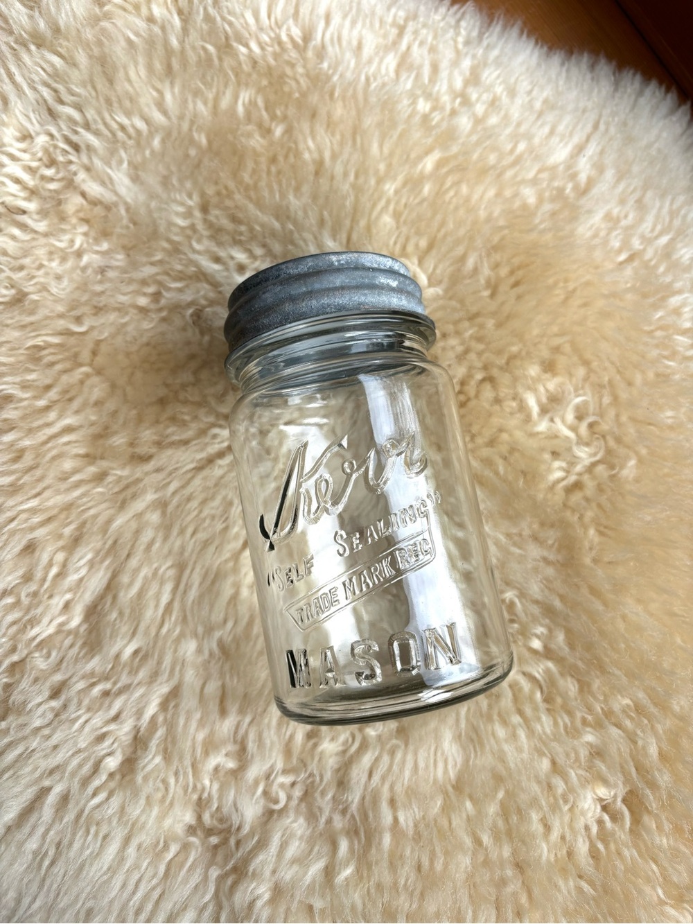 Antique Kerr Zinc Top Mason Jar